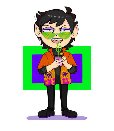 damien thorn chibi